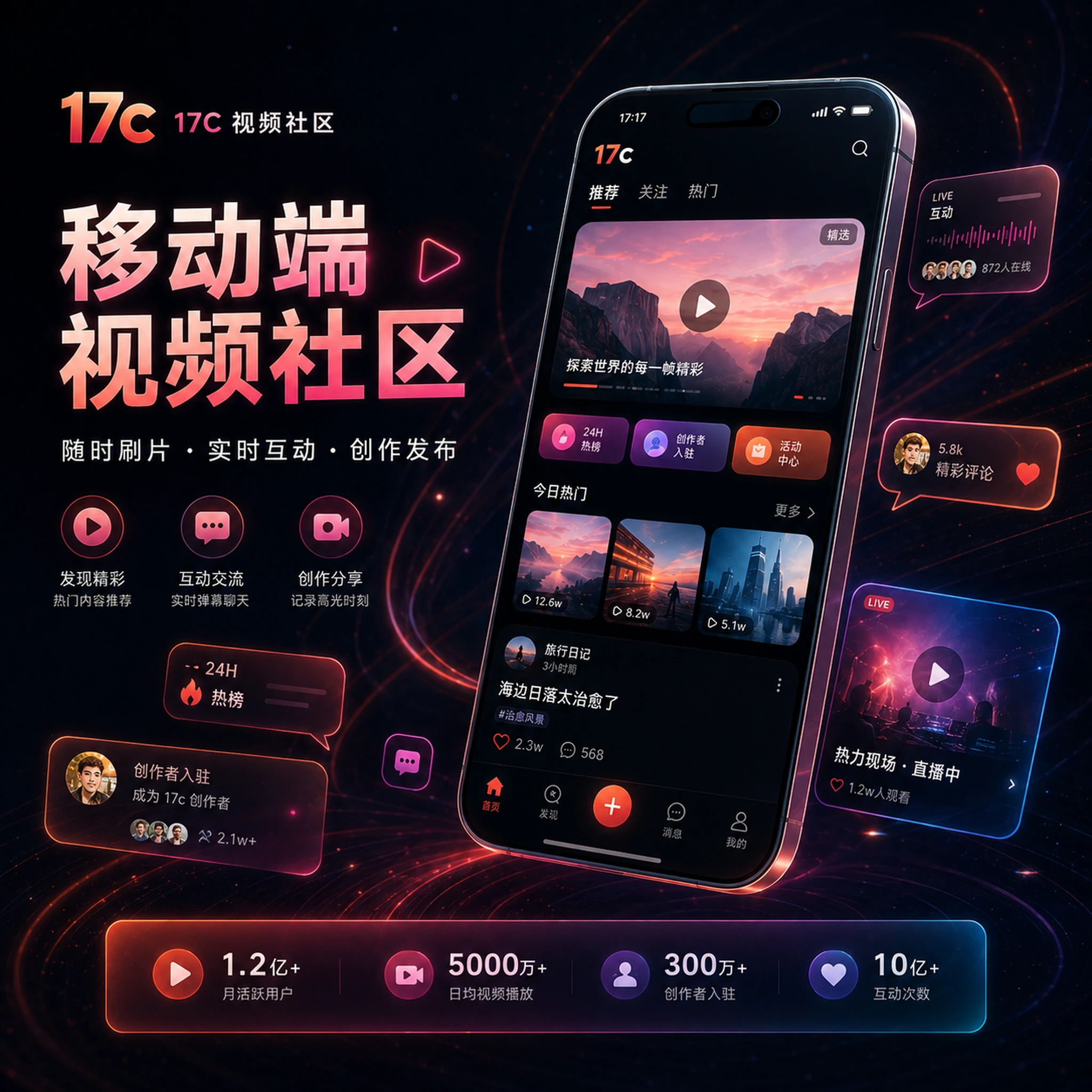 17c手机端学习路线与内容页面